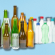 Cover Glass bottle over Plastic Bottle