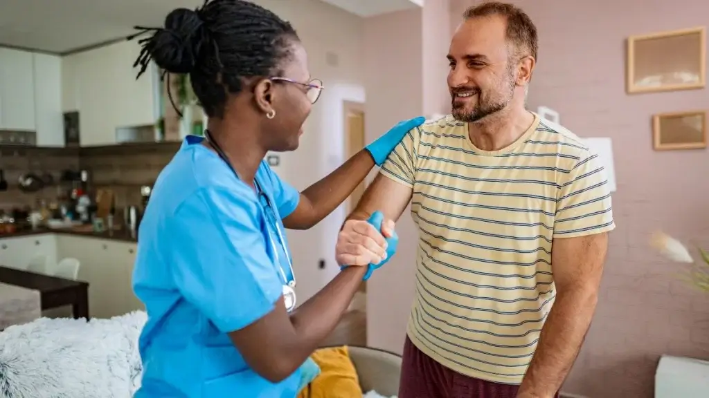 Home where a person is supported to live independently